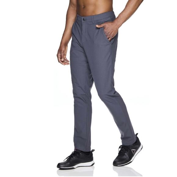 Reebok Mens Anchor 5 Pocket Pants Gray Stretch 44x32 Moisture Management Golf - Picture 2 of 3
